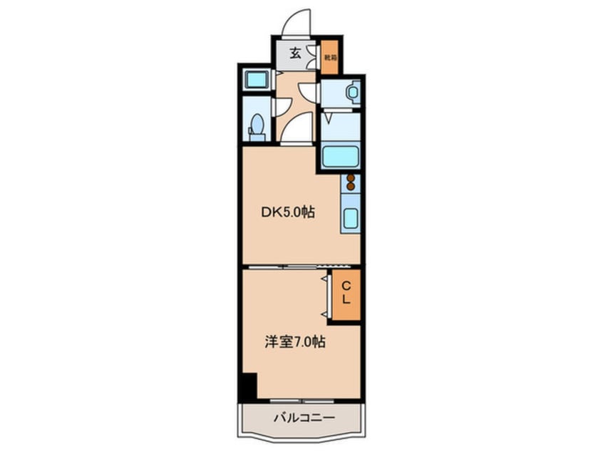 間取図 ノルデンタワー天神橋