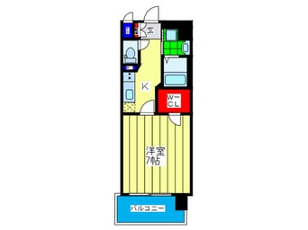 間取図 ｽﾜﾝｽﾞｼﾃｨ大阪城北詰(305)