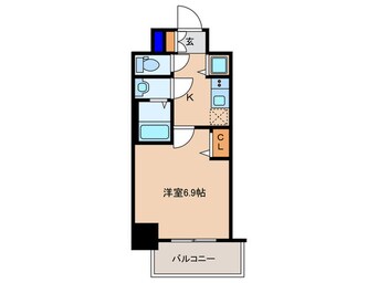 間取図 ゼオン大阪EAST(901)