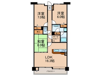間取図 パデシオン宇治小倉　（627）