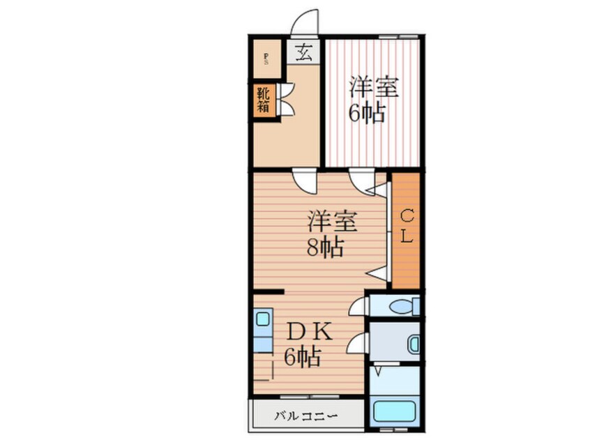 間取図 カドノハイツⅠ