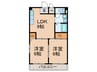 エルム緑橋 2LDKの間取り