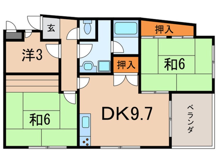 間取図 若竹ハイツ