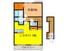 アルカンシェル 1LDKの間取り