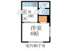 石井ハイツ 1Kの間取り