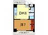 ラ・ルミエ－ル藤井 1DKの間取り