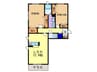 Ｌａ　ｃａｓａ　ｐｕｌｉｔａ 2LDKの間取り