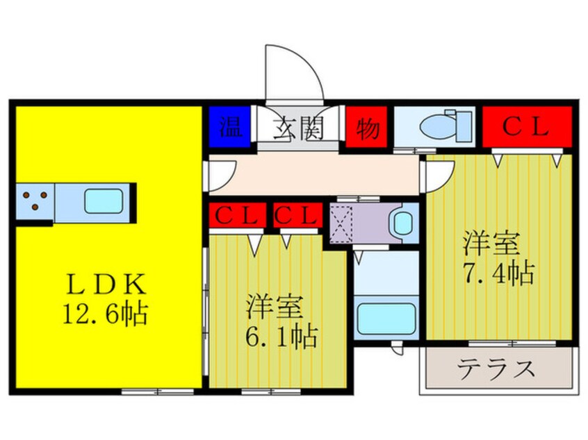 間取図 Ｌａ　ｃａｓａ　ｐｕｌｉｔａ