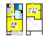 鳳　陽光館 1Kの間取り