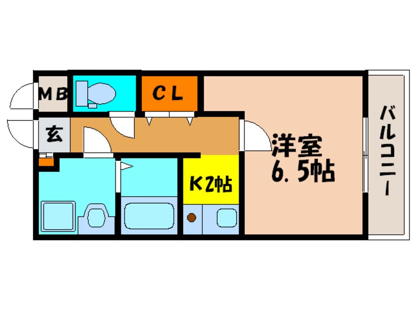 間取図 カ－サ・デ・フロ－レス