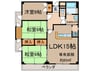 ラ・ミュ-ル 3LDKの間取り