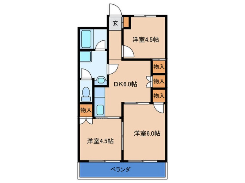 間取図 メゾンインペリアル豊里