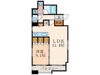 間取図 ｲｰｸﾞﾙｺｰﾄ烏丸蛸薬師(1102)