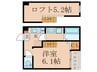 ハーモニーテラス深草東伊達町 1Kの間取り