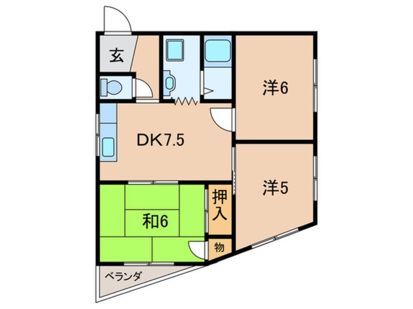 間取図 タイガースマンション