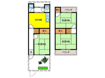 間取図 ミチハタハイツ７戸１