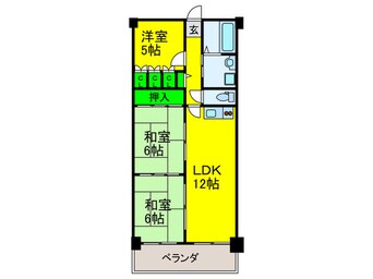 間取図 グランドパレス長居