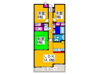 間取図 ﾌｧﾐｰﾙﾊｲﾂなかもず（922）