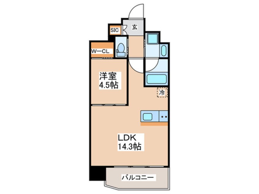 間取図 プレジオ九条