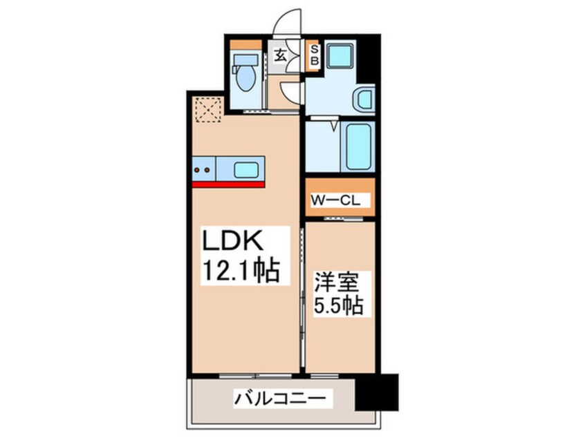 間取図 プレジオ九条