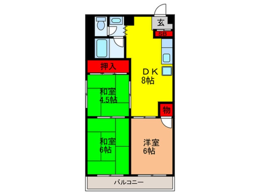 間取図 三松マンション
