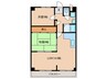 アトレOSマンション 2LDKの間取り