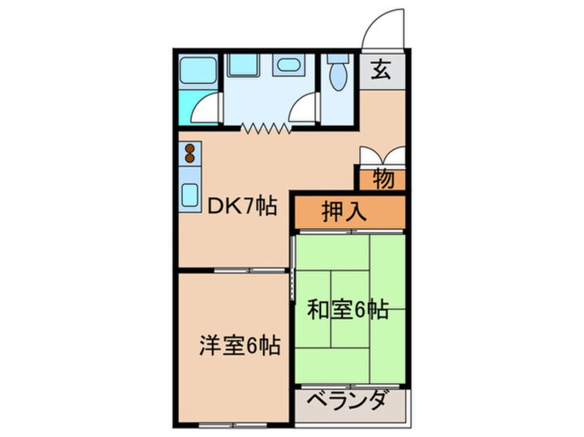 間取図 上新庄ハイツ