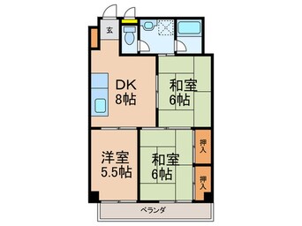 間取図 上新庄ハイツ