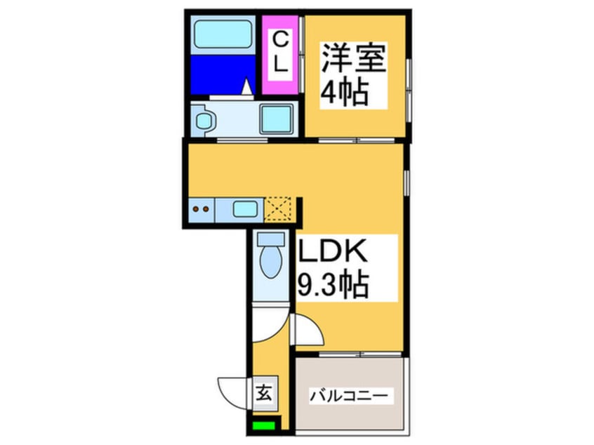 間取図 LEGARE桃谷