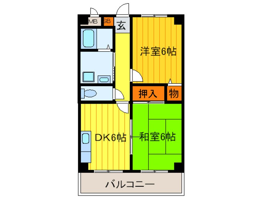 間取図 ハイマート新喜多