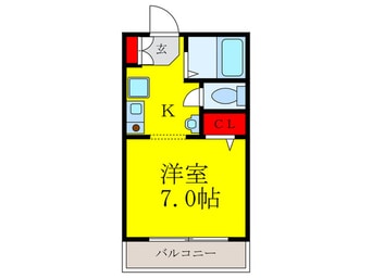 間取図 アンソレイエ　シャンブル