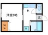 阪急アパート 1Kの間取り