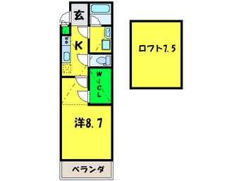 間取図 フジパレス初芝駅南Ⅰ番館