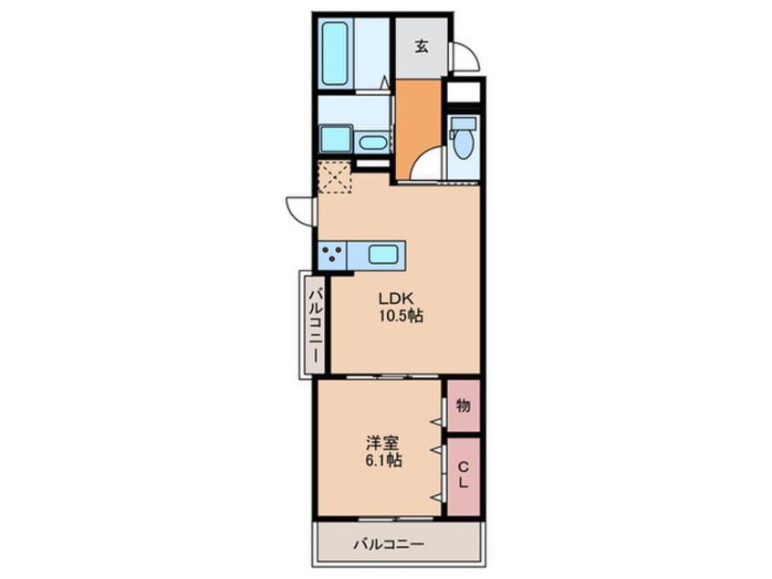 間取図 ベル　ハイネス