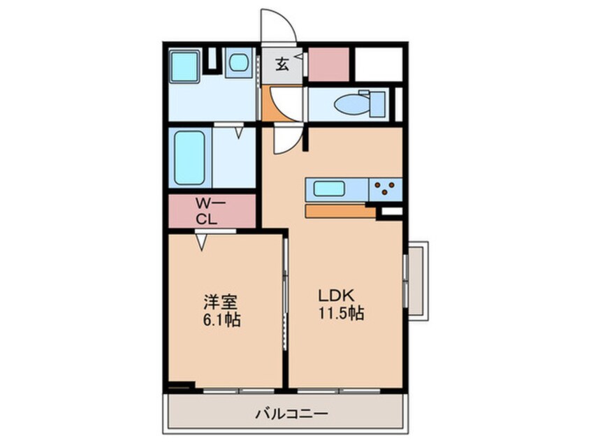 間取図 ベル　ハイネス
