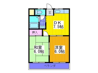 間取図 バンブ石切ハイツ