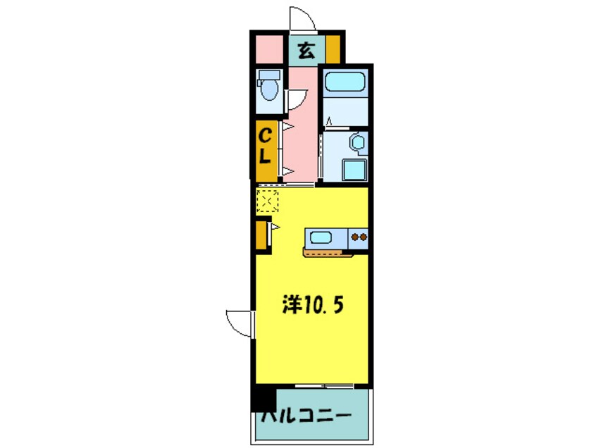 間取図 ＫＩﾌ-ﾄﾞｱﾙ･ﾃｨ･ﾌｪｽ･ﾋﾞｭ-