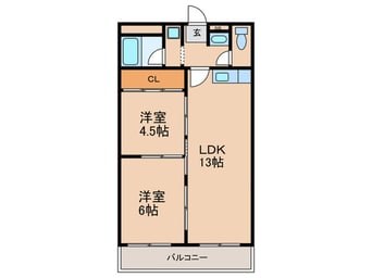 間取図 三恵上新庄ハイツ