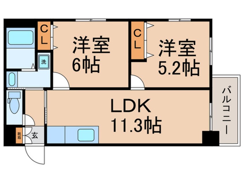 間取図 間之町御池レジデンス