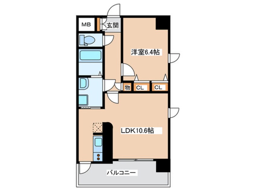 間取図 S-RESIDENCE谷町九丁目