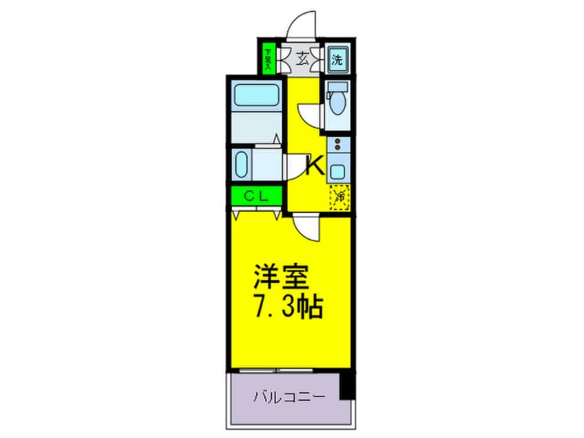 間取図 S-RESIDENCE谷町九丁目