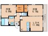 Blezio11 2LDKの間取り
