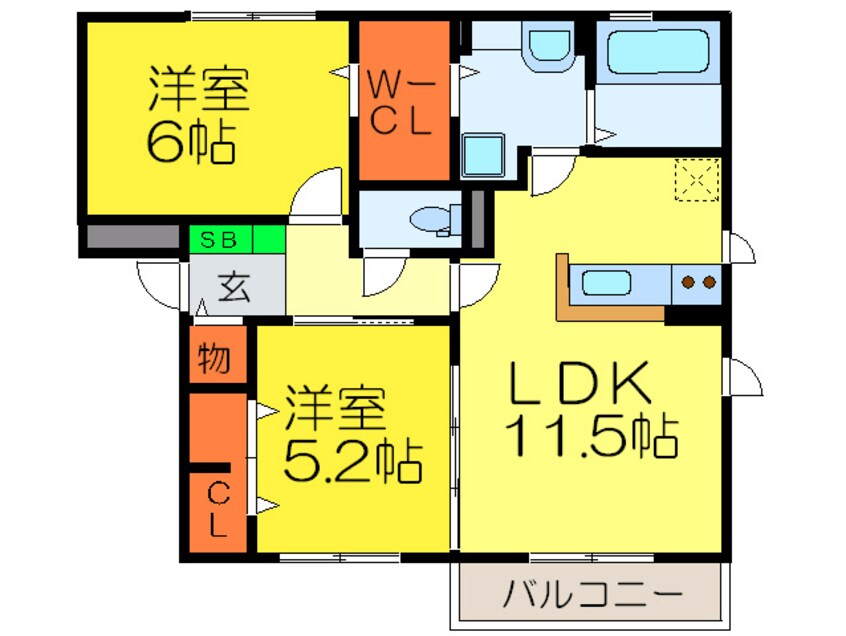 間取図 ファ－スト　ヴィラ