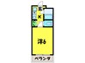 ＴＳサンライズ 1Kの間取り