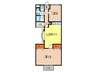 サンヒルズ芦屋Ⅰ 2LDKの間取り