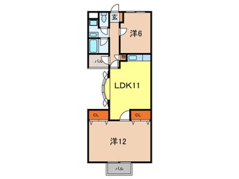 間取図 サンヒルズ芦屋Ⅰ