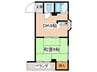 宮田ハイツ 1DKの間取り