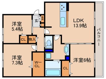 間取図 セジュール一里塚