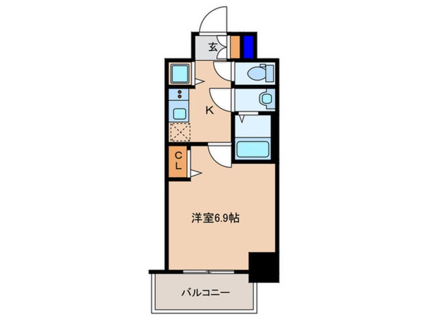 間取図 ゼオン大阪EAST(1011)