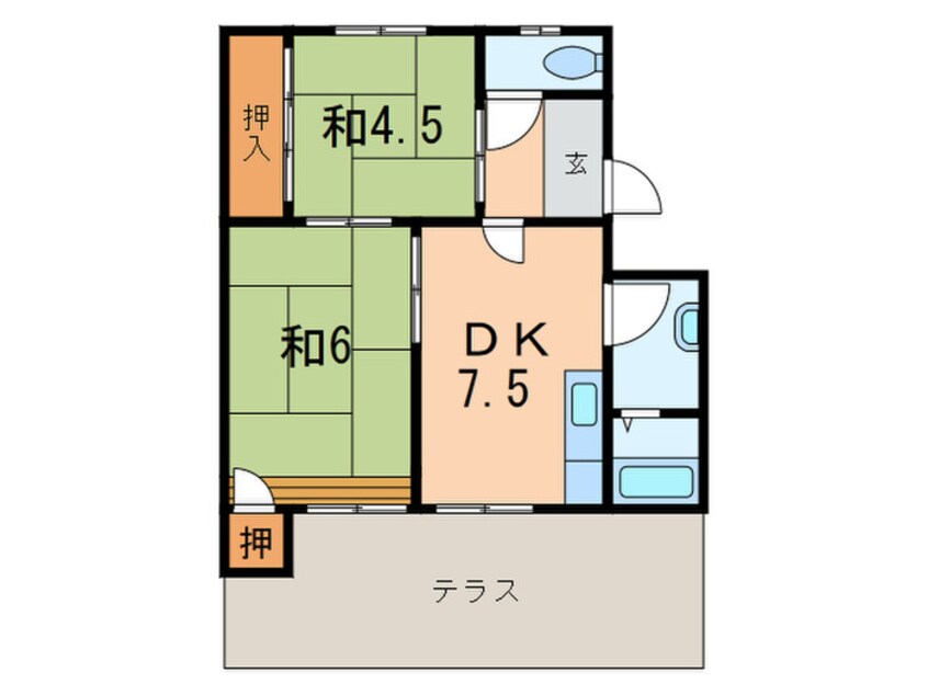 間取図 仲池ハイツ